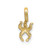 Image of 10K Yellow Gold Mini Starfish W/Fixed Bail Pendant