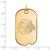 10K Yellow Gold NHL Chicago Blackhawks Large Dog Tag by LogoArt