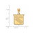 Image of 10K Yellow Gold NHL New York Rangers Medium Pendant by LogoArt