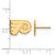 10K Yellow Gold NHL Philadelphia Flyers X-Small Post Earrings by LogoArt