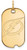 Image of 10K Yellow Gold NHL Tampa Bay Lightning Small Dog Tag by LogoArt