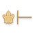 10K Yellow Gold NHL Toronto Maple Leafs X-Small Post Earrings by LogoArt