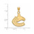 Image of 10K Yellow Gold NHL Vancouver Canucks Large Pendant by LogoArt