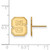 Image of 10K Yellow Gold North Carolina State University Sm Post Earrings LogoArt 1Y009