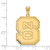 Image of 10K Yellow Gold North Carolina State University XL Pendant by LogoArt (1Y005NCS) Image of 10K Yellow Gold North Carolina State University XL Pendant by LogoArt (1Y005NCS)
