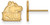 Image of 10K Yellow Gold Northern Illinois University X-Small Post Earrings by LogoArt