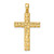 Image of 10K Yellow Gold Nugget Cross Pendant 10XR1834