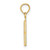 Image of 10k Yellow Gold Number 8 Block Pendant