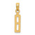 Image of 10k Yellow Gold Number 8 Block Pendant