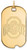 Image of 10K Yellow Gold Ohio State University Large Dog Tag by LogoArt