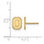 Image of 10K Yellow Gold Ohio State University X-Small Post Earrings by LogoArt 1Y051OSU