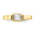 Image of 10K Yellow Gold Open Adjustable w/ Square Shape CZ Toe Ring
