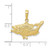 Image of 10K Yellow Gold Open Mouthed Bass Fish Pendant