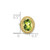Image of 10K Yellow Gold Oval Peridot Chain Slide Pendant