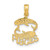 Image of 10K Yellow Gold PISCES Pendant
