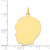 Image of 10K Yellow Gold Plain Large Facing Left Boy Head Charm