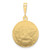 Image of 10K Yellow Gold Polished & Satin Angel Pendant 10C1896