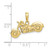Image of 10k Yellow Gold Polished & Textured 3-D Motorcycle Pendant