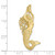 Image of 10k Yellow Gold Polished & Textured Mermaid Slide Pendant Image of 10k Yellow Gold Polished & Textured Mermaid Slide Pendant