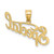Image of 10k Yellow Gold Polished & Textured Special Pendant 10D3886 Image of 10k Yellow Gold Polished & Textured Special Pendant 10D3886