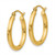 Image of 15mm 10k Yellow Gold Polished 2.5mm Tube Hoop Earrings 10T931