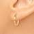 Image of 9mm 10k Yellow Gold Polished 2mm Tube Hoop Earrings 10T918