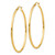 Image of 49mm 10k Yellow Gold Polished 2mm Tube Hoop Earrings 10T921