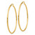 Image of 50mm 10k Yellow Gold Polished 2mm Tube Hoop Earrings 10T922