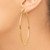 Image of 55mm 10k Yellow Gold Polished 2mm Tube Hoop Earrings 10T923 Image of 55mm 10k Yellow Gold Polished 2mm Tube Hoop Earrings 10T923