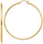 Image of 55mm 10k Yellow Gold Polished 2mm Tube Hoop Earrings 10T923 Image of 55mm 10k Yellow Gold Polished 2mm Tube Hoop Earrings 10T923