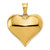 Image of 10K Yellow Gold Polished 3-D Heart Pendant 10C2914