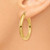 Image of 20mm 10k Yellow Gold Polished 4mm Tube Hoop Earrings 10T949