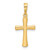 Image of 10k Yellow Gold Polished Beveled Cross w/ Round Tips Pendant 10K8524