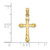 Image of 10K Yellow Gold Polished Beveled Tips Cross Pendant