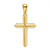 Image of 10K Yellow Gold Polished Cross Pendant 10K8501