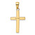 Image of 10k Yellow Gold Polished Cross Pendant 10XR564