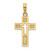 Image of 10K Yellow Gold Polished Cut-Out Cross Pendant