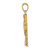 Image of 10K Yellow Gold Polished Cut-Out Design Cross Pendant