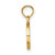 Image of 10k Yellow Gold Polished D Block Initial Pendant