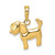 Image of 10K Yellow Gold Polished Dog Pendant