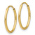 Image of 20mm 10k Yellow Gold Polished Endless Tube Hoop Earrings 10T961