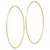 Image of 68mm 10k Yellow Gold Polished Endless Tube Hoop Earrings 10T972