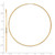 Image of 68mm 10k Yellow Gold Polished Endless Tube Hoop Earrings 10T972