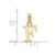 Image of 10k Yellow Gold Polished F Block Initial Pendant