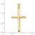 Image of 10K Yellow Gold Polished Finish Accent Stick Cross Pendant