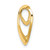 Image of 10k Yellow Gold Polished Heart Slide Pendant 10K3977