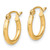 Image of 13mm 10k Yellow Gold Polished Hinged Hoop Earrings 10LE112