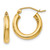 Image of 16mm 10k Yellow Gold Polished Hinged Hoop Earrings 10LE115