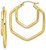 Image of 10k Yellow Gold Polished Hoop Earrings 10TC407