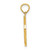 Image of 10k Yellow Gold Polished I Script Initial Pendant